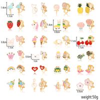 1 Set Simple Style Butterfly Alloy Plating Women's Ear Studs main image 3