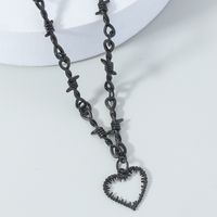 Fashion Heart Shape Alloy Plating Unisex Pendant Necklace main image 6