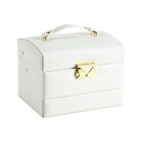 1 Piece Casual Solid Color Pu Leather Jewelry Boxes main image 6