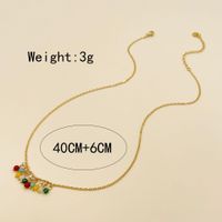 Simple Style Geometric Stainless Steel Tassel Plating Chain Pendant Necklace 1 Piece main image 5