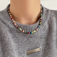 1 Piece Simple Style Color Block Seed Bead Beaded Women's Necklace main image 6