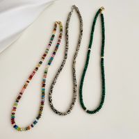 1 Stück Einfache Stil Farbe Block Samen Perlen Perlen Frauen Halskette main image 4