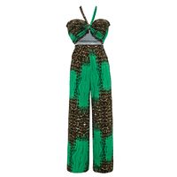 Women's Casual Leopard Polyester Printing Pants Sets sku image 6