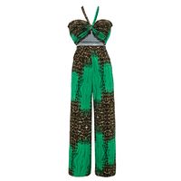 Women's Casual Leopard Polyester Printing Pants Sets sku image 7