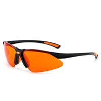Casual Color Block Ac Oval Frame Patchwork Half Frame Sports Sunglasses main image 4