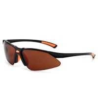 Casual Color Block Ac Oval Frame Patchwork Half Frame Sports Sunglasses sku image 4