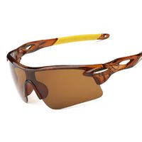 De Base Couleur Unie Ca Miroir De Forme Spéciale Plein Cadre Sport Lunettes De Soleil main image 4