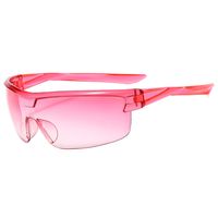 Basic Gradient Color Pc Special-shaped Mirror Half Frame Sports Sunglasses main image 3
