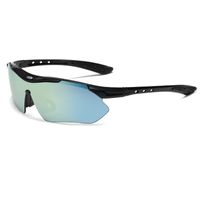 Sports Color Block Gradient Color Pc Special-shaped Mirror Half Frame Sports Sunglasses sku image 9