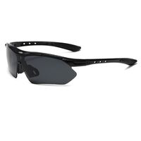 Sports Color Block Gradient Color Pc Special-shaped Mirror Half Frame Sports Sunglasses sku image 11