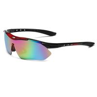 Sports Color Block Gradient Color Pc Special-shaped Mirror Half Frame Sports Sunglasses sku image 8