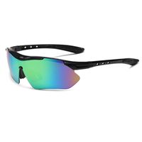 Sports Color Block Gradient Color Pc Special-shaped Mirror Half Frame Sports Sunglasses sku image 3