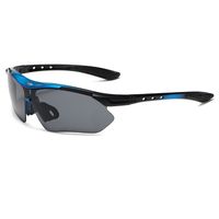 Sports Color Block Gradient Color Pc Special-shaped Mirror Half Frame Sports Sunglasses sku image 12