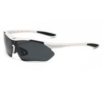 Sports Color Block Gradient Color Pc Special-shaped Mirror Half Frame Sports Sunglasses sku image 13