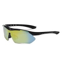 Sports Color Block Gradient Color Pc Special-shaped Mirror Half Frame Sports Sunglasses sku image 6
