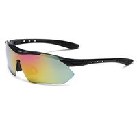Sports Color Block Gradient Color Pc Special-shaped Mirror Half Frame Sports Sunglasses sku image 10