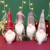 Christmas Cute Plaid Cloth Party Rudolph Doll sku image 1