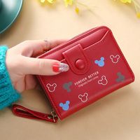 Women's Cartoon Pu Leather Zipper Wallets sku image 1