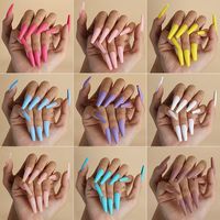 Fashion Solid Color Resin Wear Manicure 24 Pieces main image 5