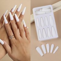 Fashion Solid Color Resin Wear Manicure 24 Pieces main image 1
