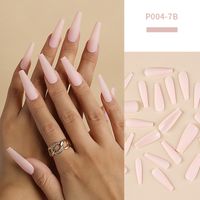 Fashion Solid Color Resin Wear Manicure 24 Pieces sku image 5