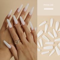 Fashion Solid Color Resin Wear Manicure 24 Pieces sku image 6
