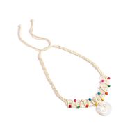 Original Design Geometric Cotton Rope Braid Women's Necklace sku image 2