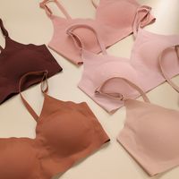 Solid Color Breathable Bralette main image 5