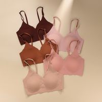 Solid Color Breathable Bralette main image 2