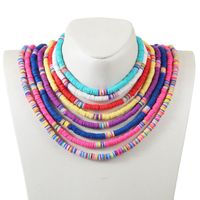 1 Piece Fashion Geometric Soft Clay Plating Women's Necklace main image 6