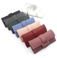 Women's Solid Color Pu Leather Flip Cover Wallets main image 5