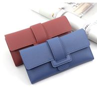 Women's Solid Color Pu Leather Flip Cover Wallets main image 2
