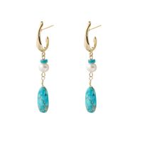 1 Pair Fashion Water Droplets Alloy Chain Women's Drop Earrings sku image 3