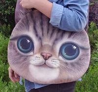 Women's Large Spring&summer Polyester Cat Cute Oval Zipper Shoulder Bag sku image 3