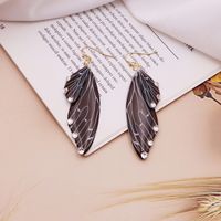 1 Pair Simple Style Wings Copper Epoxy Women's Drop Earrings sku image 32