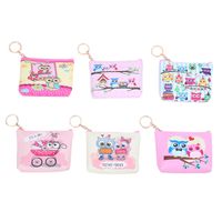 Kid's Owl Pu Leather Zipper Coin Purses main image 2