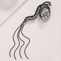Women's Fashion Geometric Rhinestone Tassel Hair Clip main image 5