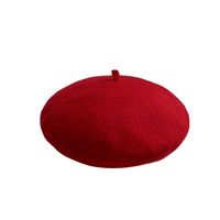 Women's Simple Style Solid Color Handmade Eaveless Beret Hat main image 3