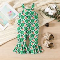 St. Patrick Fashion Four Leaf Clover Polyester Jumpsuits main image 5