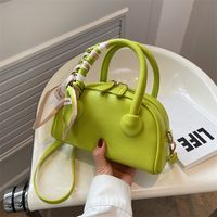 Women's Small All Seasons Pu Leather Solid Color Fashion Oval Zipper Handbag main image 6