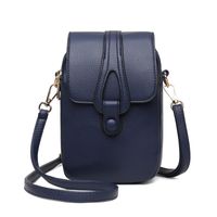 Women's Mini Pu Leather Solid Color Fashion Square Zipper Crossbody Bag sku image 4