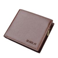 Men's Solid Color Pu Leather Open Wallets sku image 3