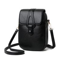 Women's Mini Pu Leather Solid Color Fashion Square Zipper Crossbody Bag main image 2