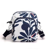 Women's Mini Nylon Flower Fashion Square Zipper Crossbody Bag sku image 3