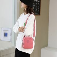 Women's Mini Nylon Flower Fashion Square Zipper Crossbody Bag main image 4