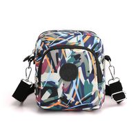 Women's Mini Nylon Flower Fashion Square Zipper Crossbody Bag sku image 7