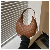 Women's Small Spring&summer Pu Leather Solid Color Fashion Dumpling Shape Zipper Cloud Shape Bag main image 5