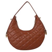 Women's Small Spring&summer Pu Leather Solid Color Fashion Dumpling Shape Zipper Cloud Shape Bag sku image 5