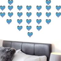 New Beige Dotted Sequined Laser Heart-shaped Sealing Adhesive Sticker Birthday Label Self-adhesive Sticker main image 2