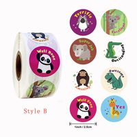 Cute Cartoon Animal Patterns Tags  Children Stickers main image 5